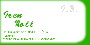 iren moll business card